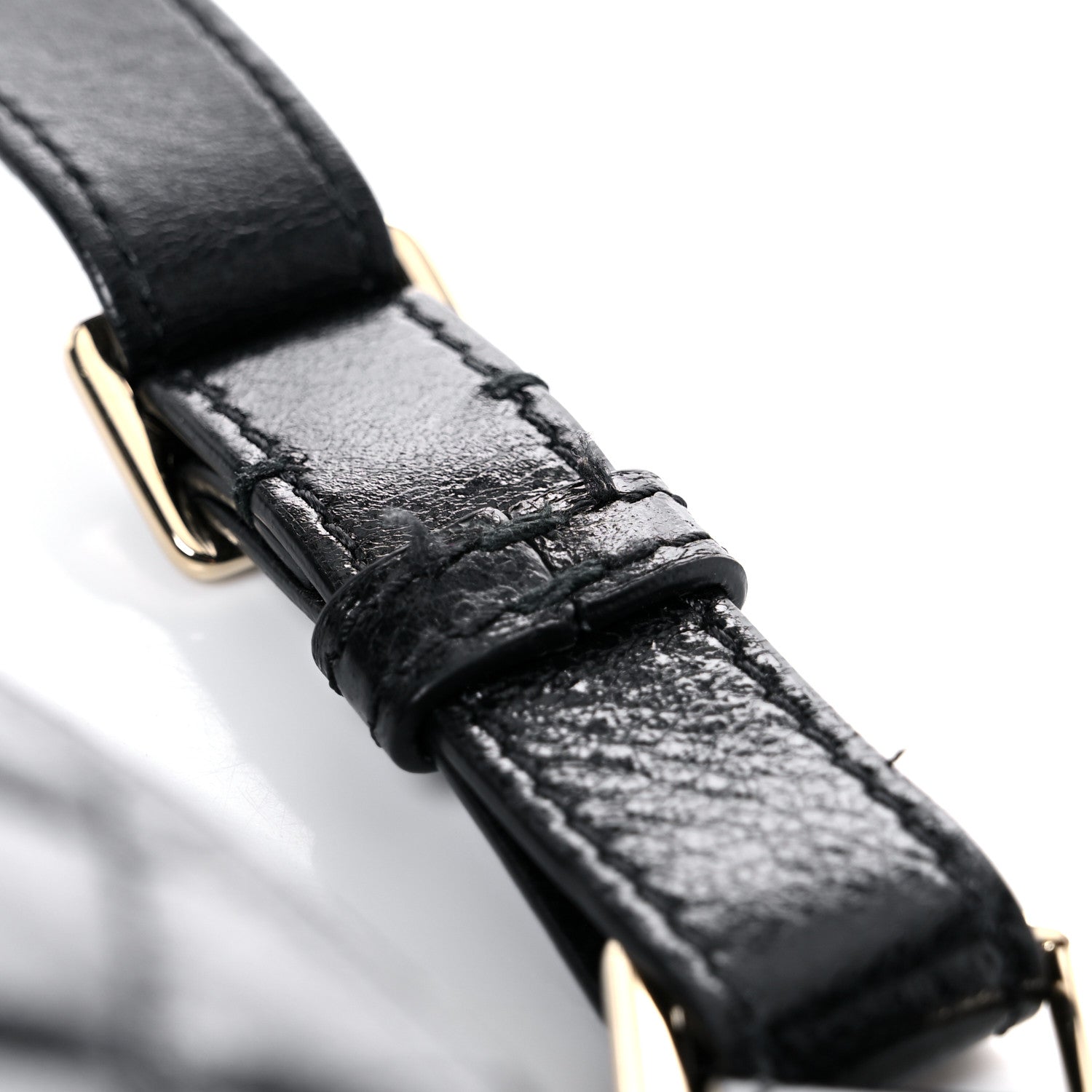 Chanel Crumpled Glazed Lambskin Quilted Waist Bag Fanny Pack Black 16 of 17