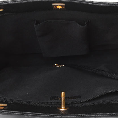 Chanel Caviar Quilted Sweet Classic Shopping Tote Black 4 of 4