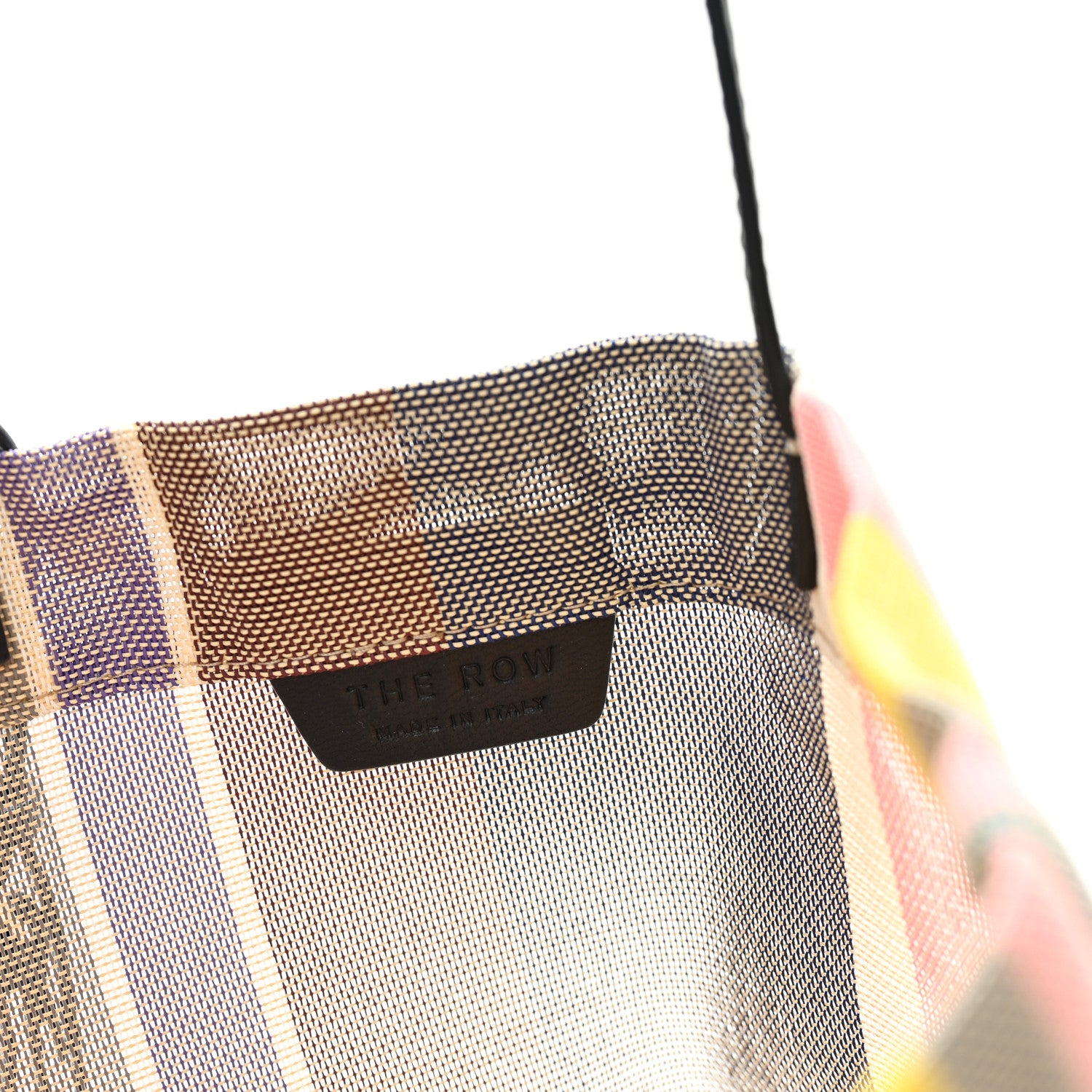 The Row Mesh Saddle Calfskin Barn Mini Tote Bag Multicolor 7 of 10