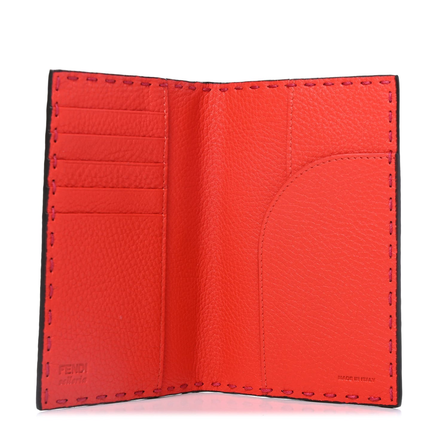 Cuoio Romano Selleria Bi-Color Passport Cover Fuxia Papavero
