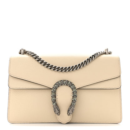 Gucci Textured Calfskin Crystal Small Dionysus Shoulder Bag Mystic White 1 of 13