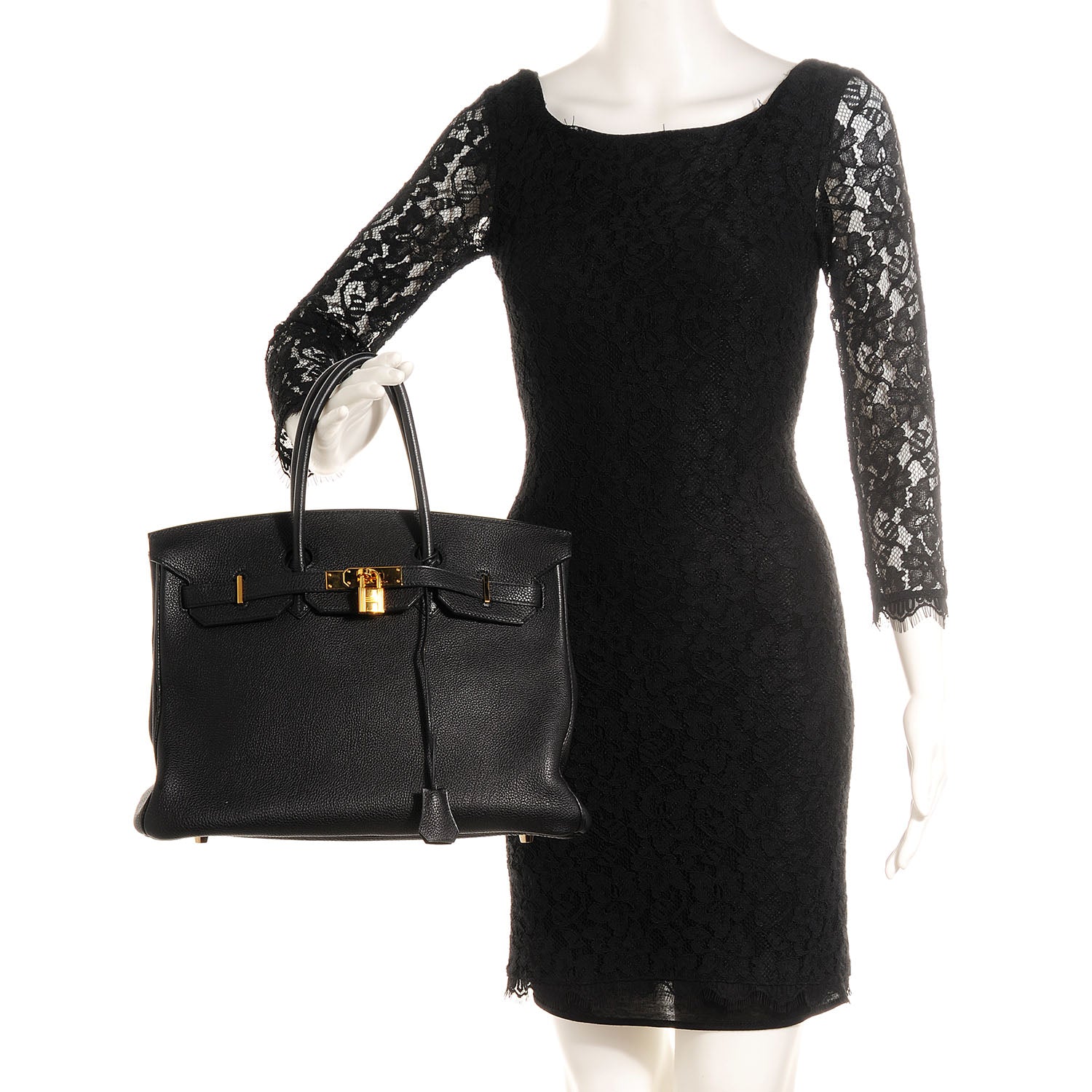 Hermes Togo Leather Birkin 35 Black 2 of 29