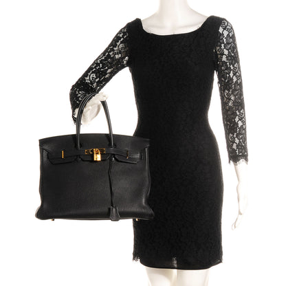 Hermes Togo Leather Birkin 35 Black 2 of 29