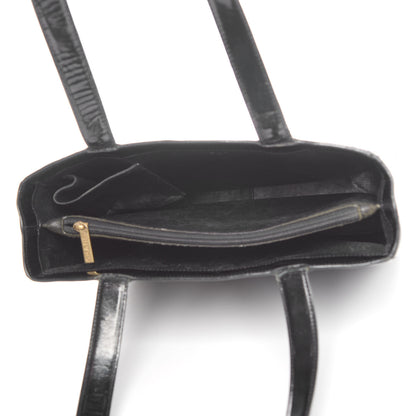 Chanel Patent Logo Tote Black 5 of 16
