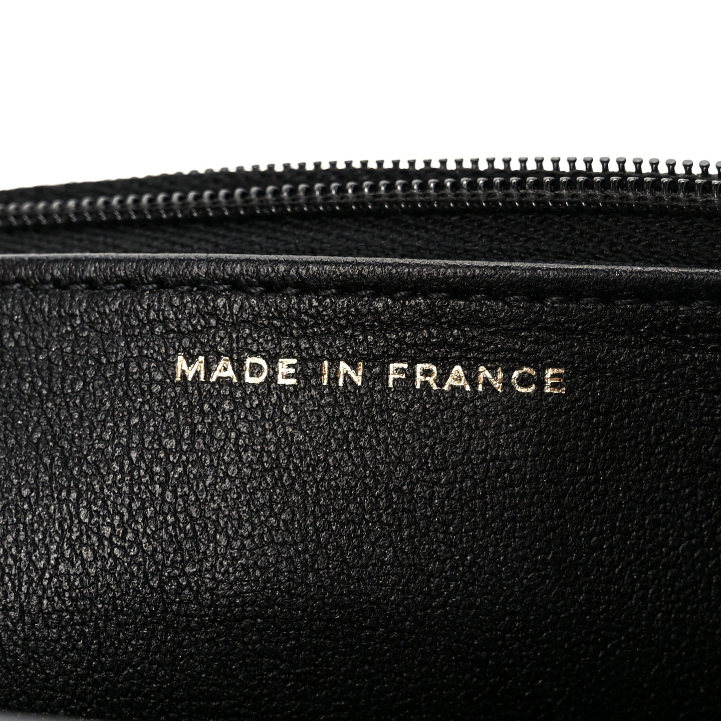 Lambskin Patent Calfskin Quilted Hold The Line CC Wallet On Chain WOC Black