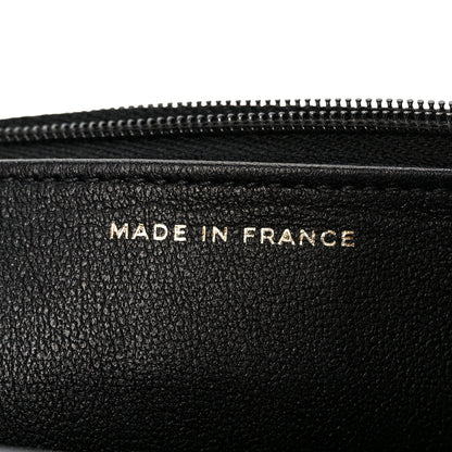Chanel Lambskin Patent Calfskin Quilted Hold The Line CC Wallet On Chain WOC Black 7 of 12