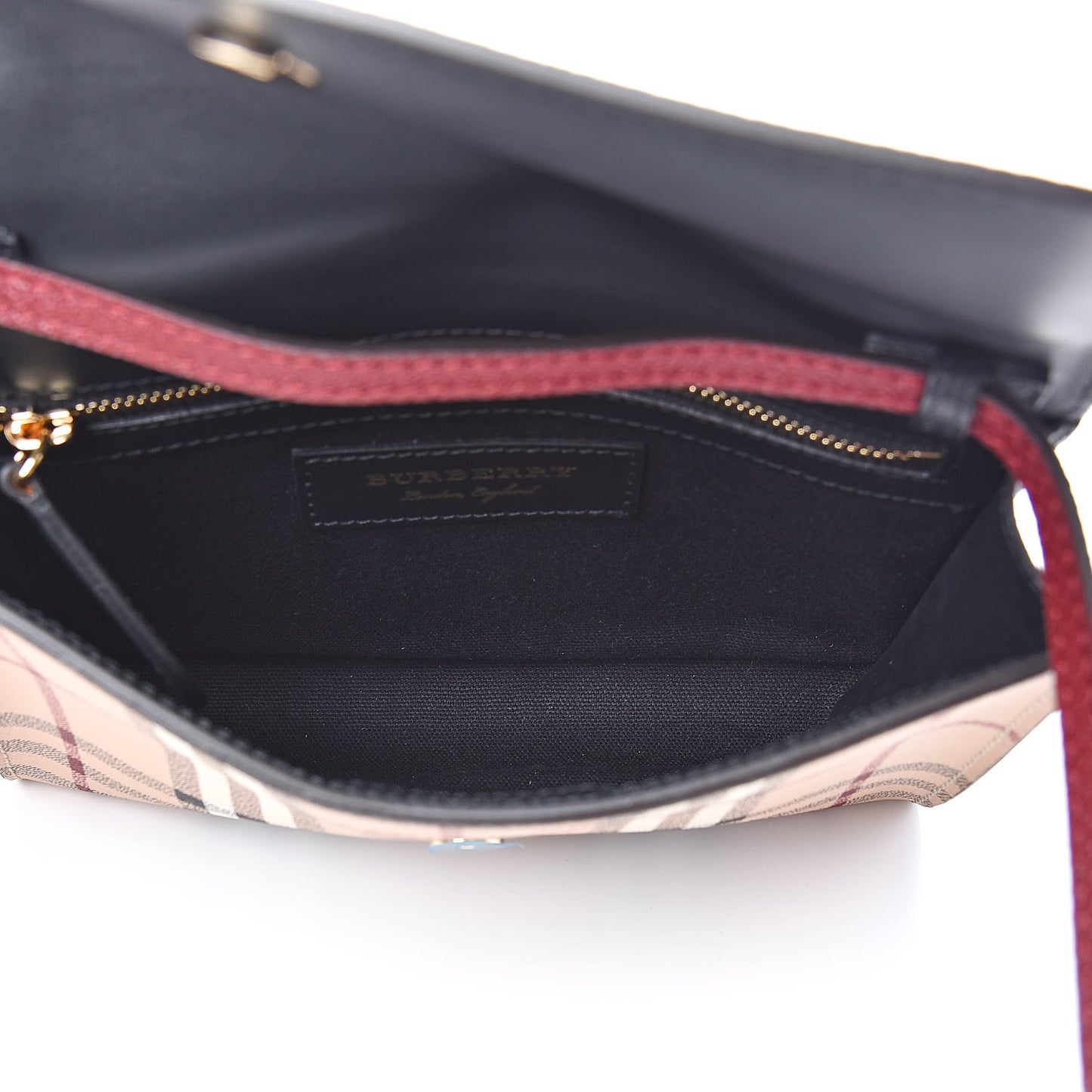 Haymarket Check Small Loxley Crossbody Bright Toffee
