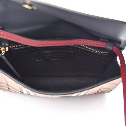 Burberry Haymarket Check Small Loxley Crossbody Bright Toffee 5 of 11