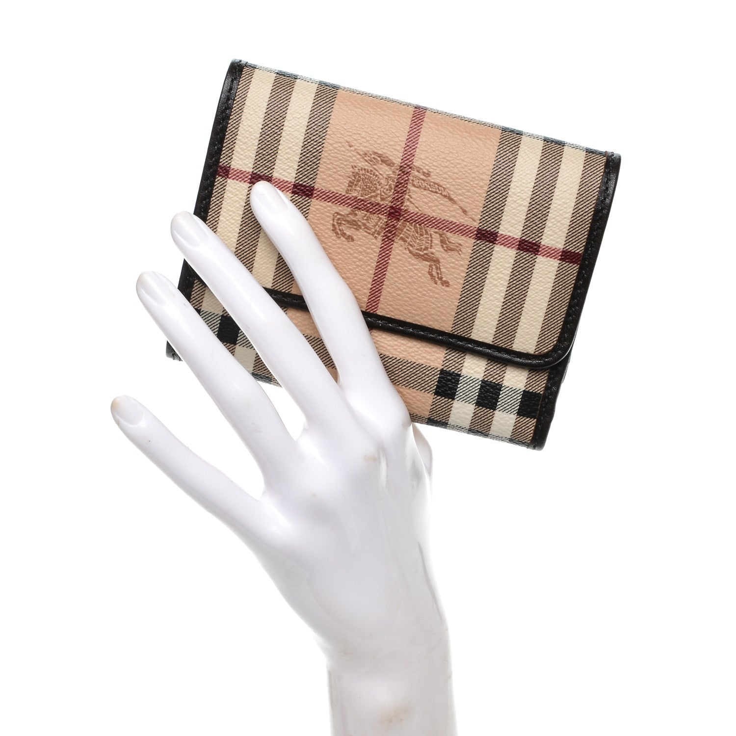 Burberry Haymarket Check Medium Bellfield ID Wallet Chocolate 8 of 14