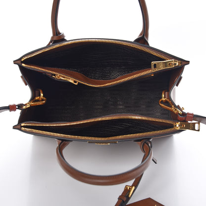 Prada Saffiano City Calfskin Greche Paradigme Bag Palissandro 7 of 10