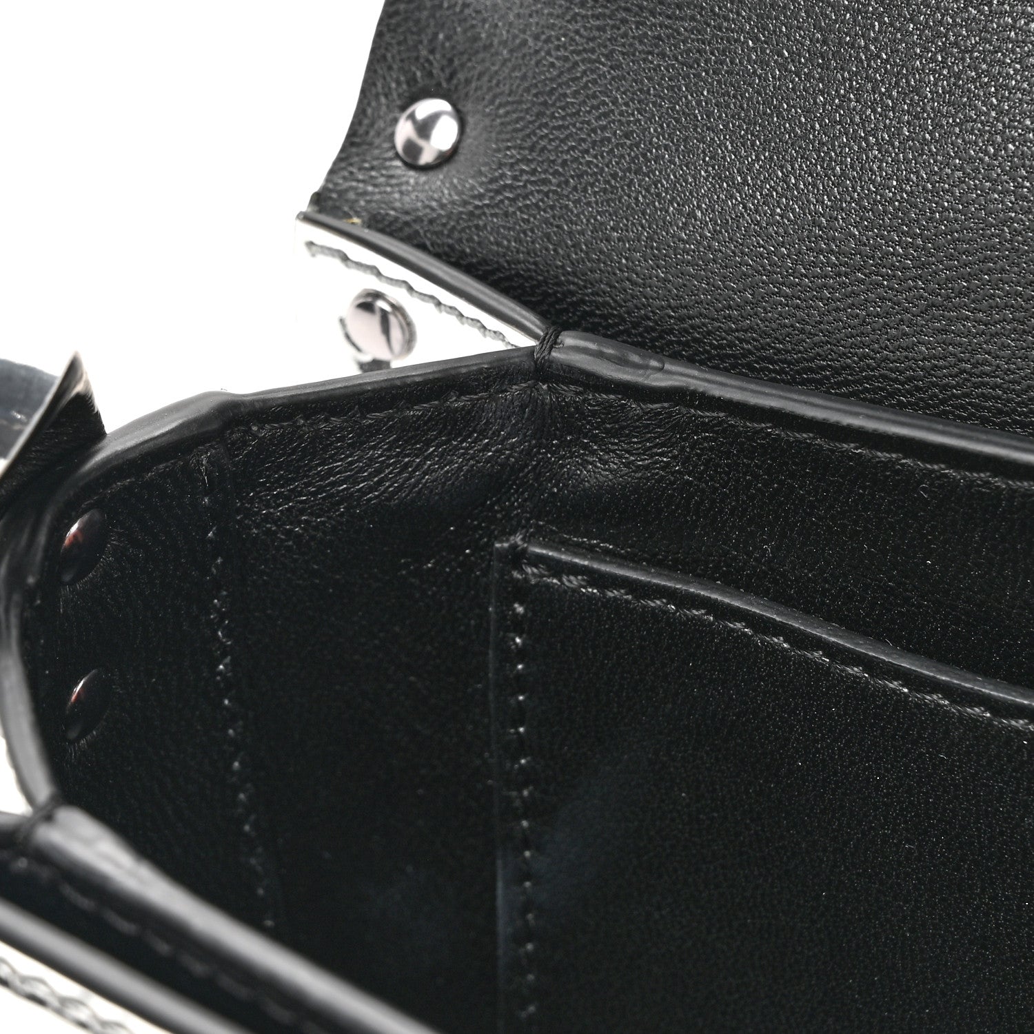 Valentino Garavani Mirror Calfskin Small Rockstud23 Shoulder Bag Silver 9 of 12