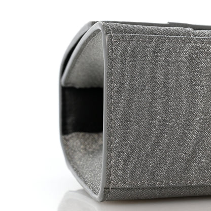 Balenciaga Glitter Fabric Hourglass Top Handle Bag XS Grey 10 of 11