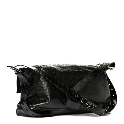 Fendi Vitello Naplak Large Convertible Baguette Black 3 of 8