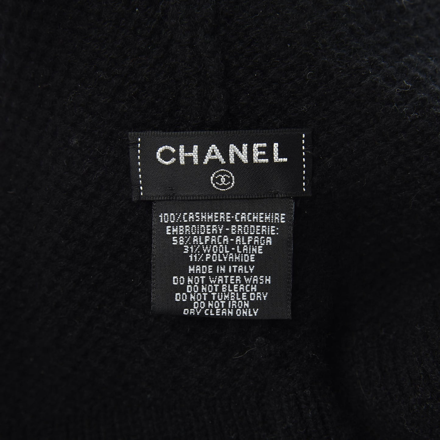 Cashmere CC Beanie Hat Black