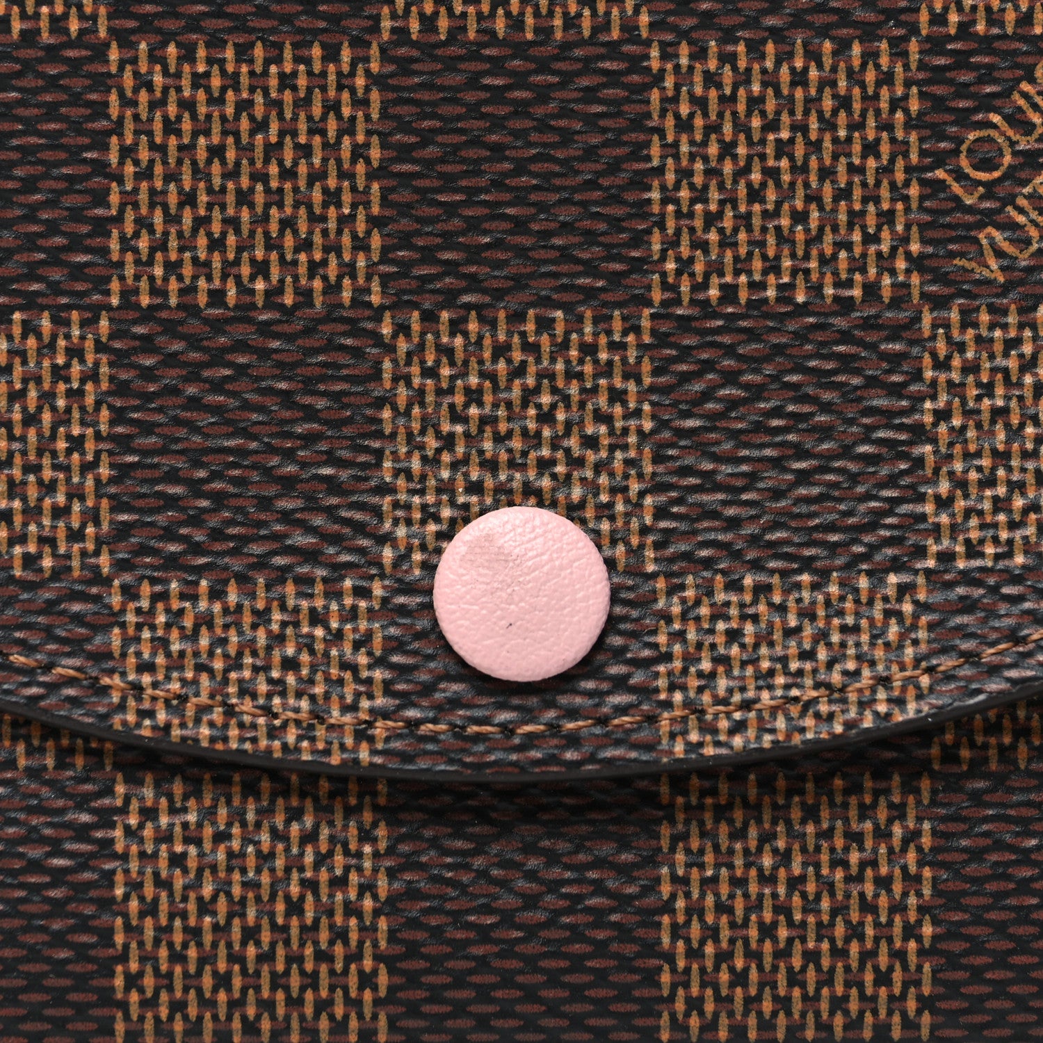 Louis Vuitton Damier Ebene Rosalie Coin Purse Rose Ballerine 8 of 9