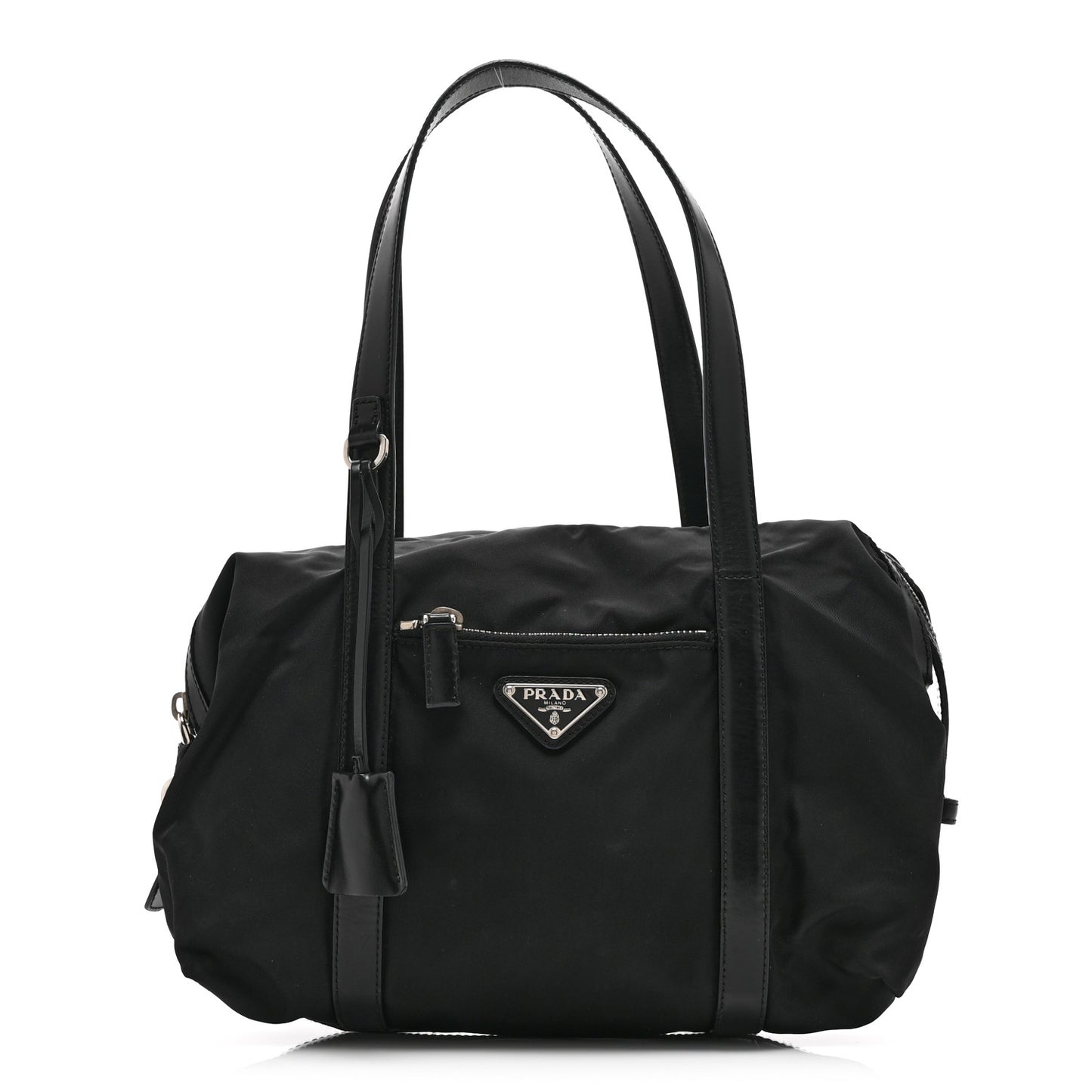 Tessuto Nylon Saffiano Tote Black
