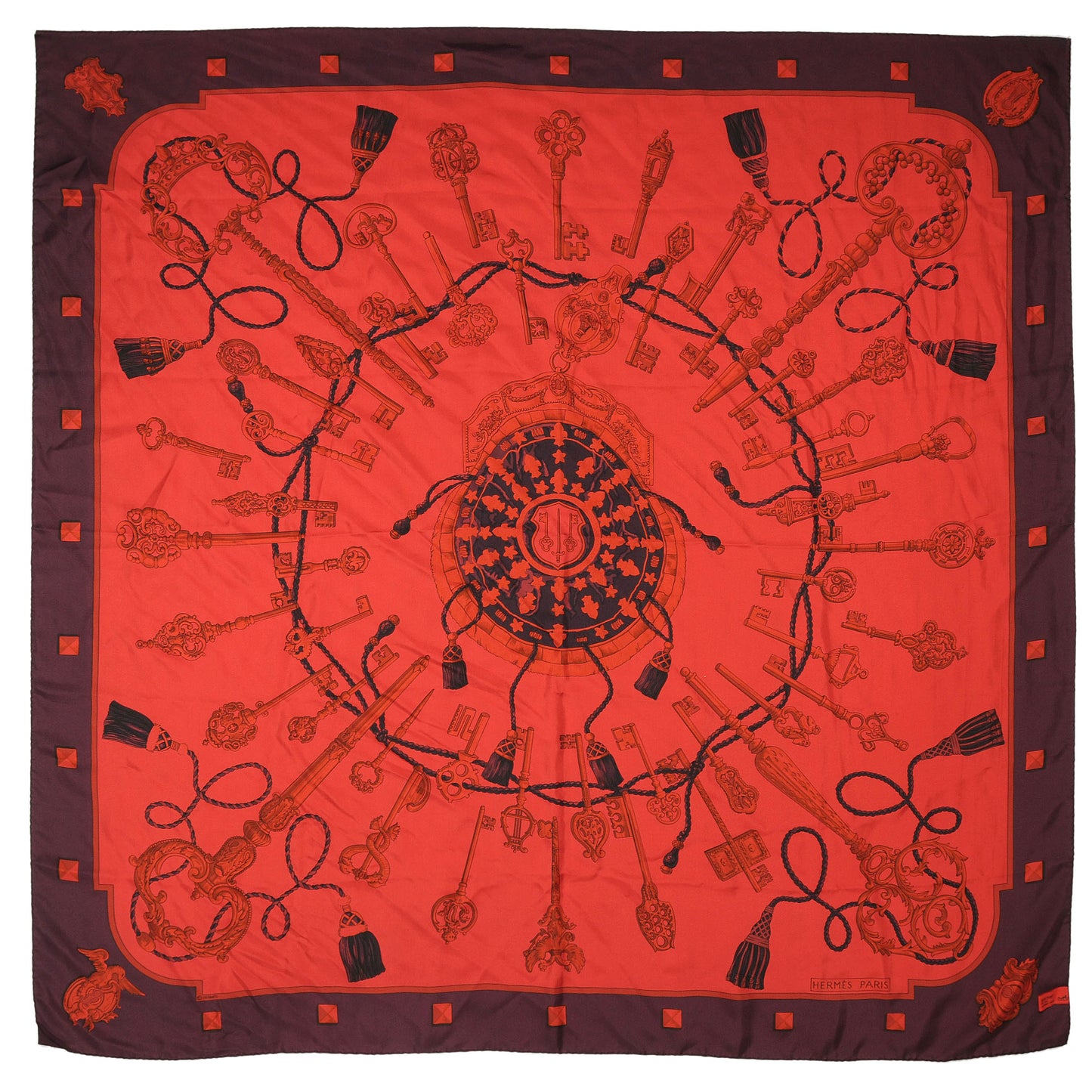 Silk Dip Dye Keys Les Cles Shawl Scarf 140