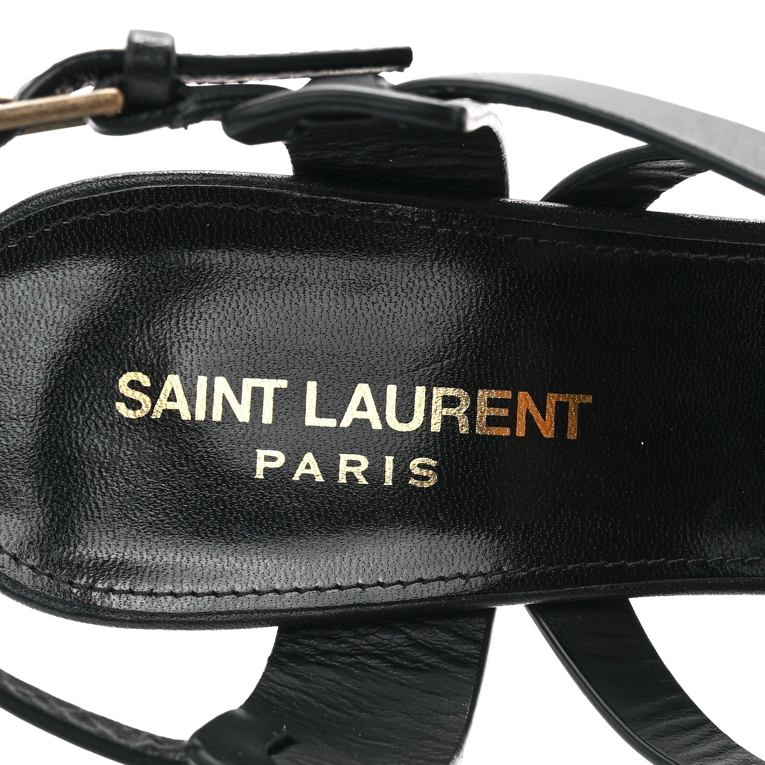 Saint Laurent Smooth Calfskin Joan 90 Sandals 38.5 Black 7 of 8