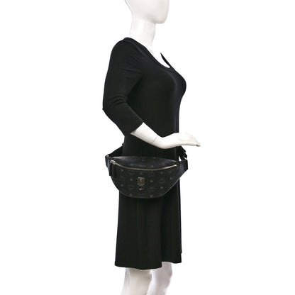 MCM Visetos Small Stark Belt Bag Black 3 of 8
