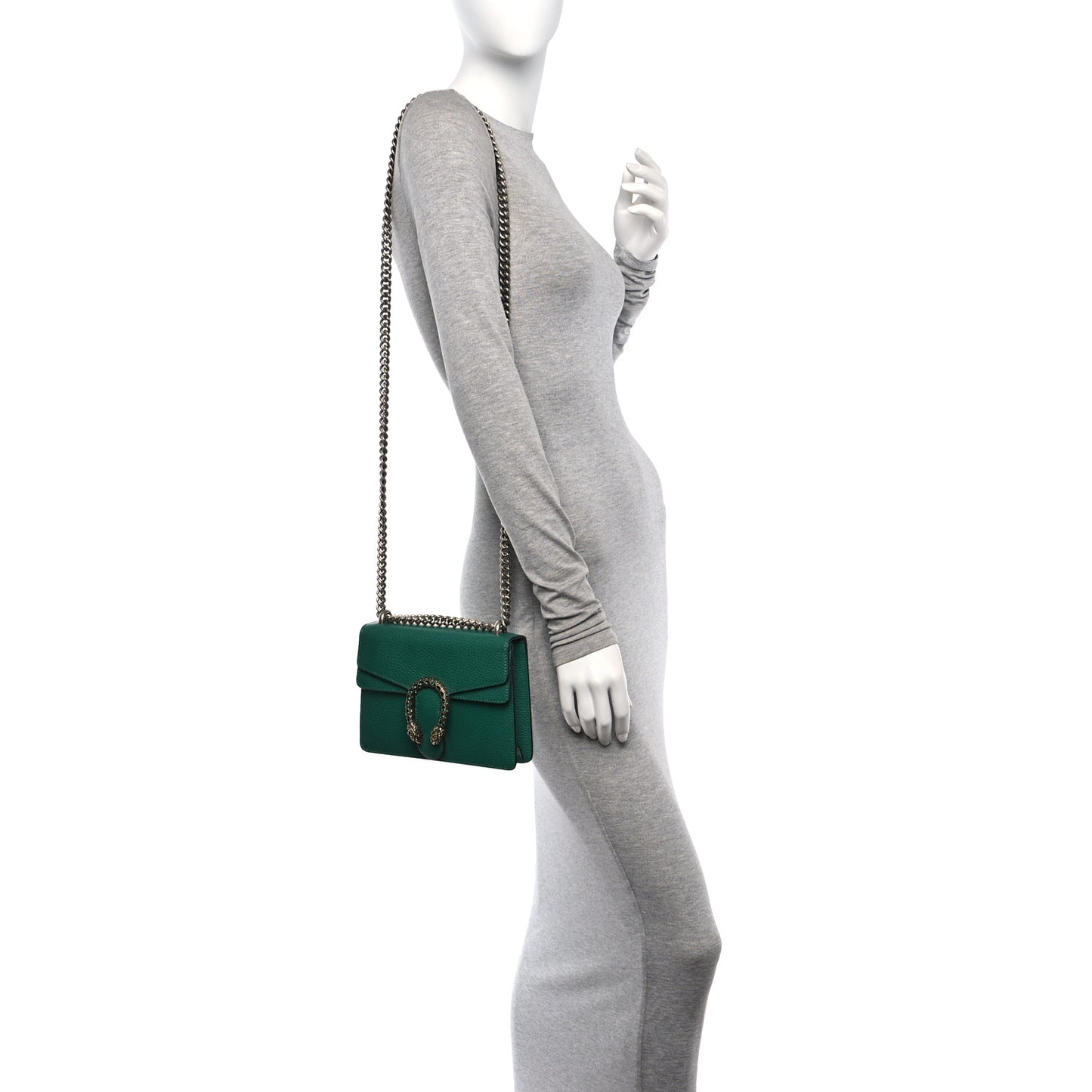 Calfskin Mini Dionysus Shoulder Bag Emerald