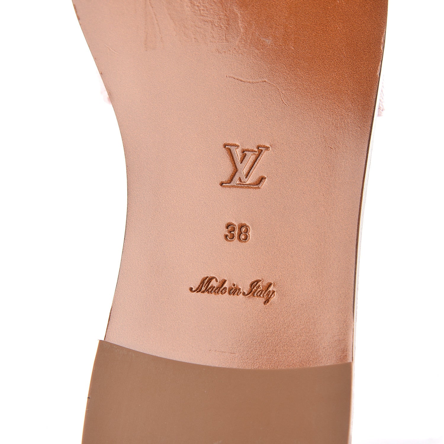 Louis Vuitton Monogram Giant Lock It Flat Mule 38 Rouge Rose 8 of 10