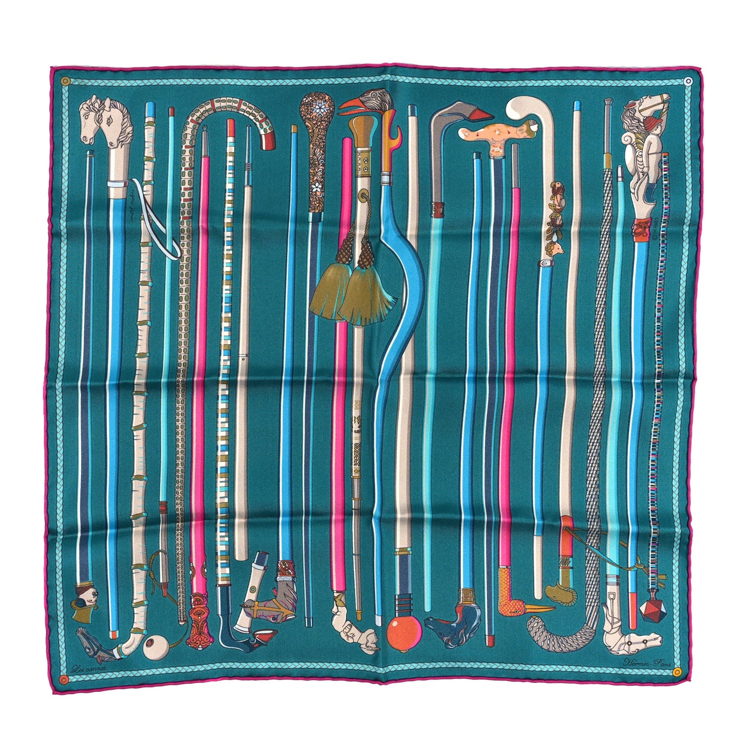 Silk Les Cannes 90 Scarf