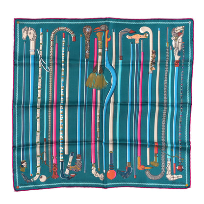 Hermes Silk Les Cannes 90 Scarf 1 of 5