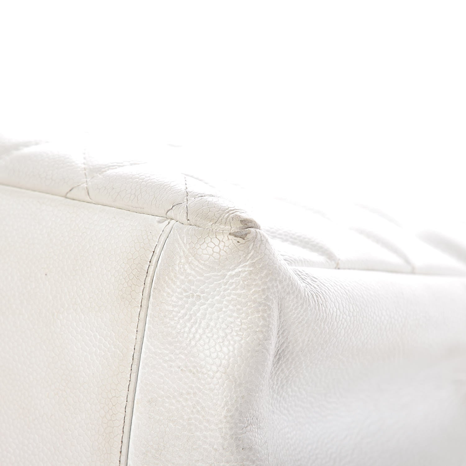 Chanel Caviar Quilted Grand Shopping Tote GST White 11 of 27