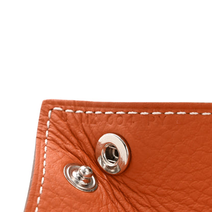 Hermes Taurillon Clemence Mises et Relances Change Tray Potiron Fauve 6 of 7
