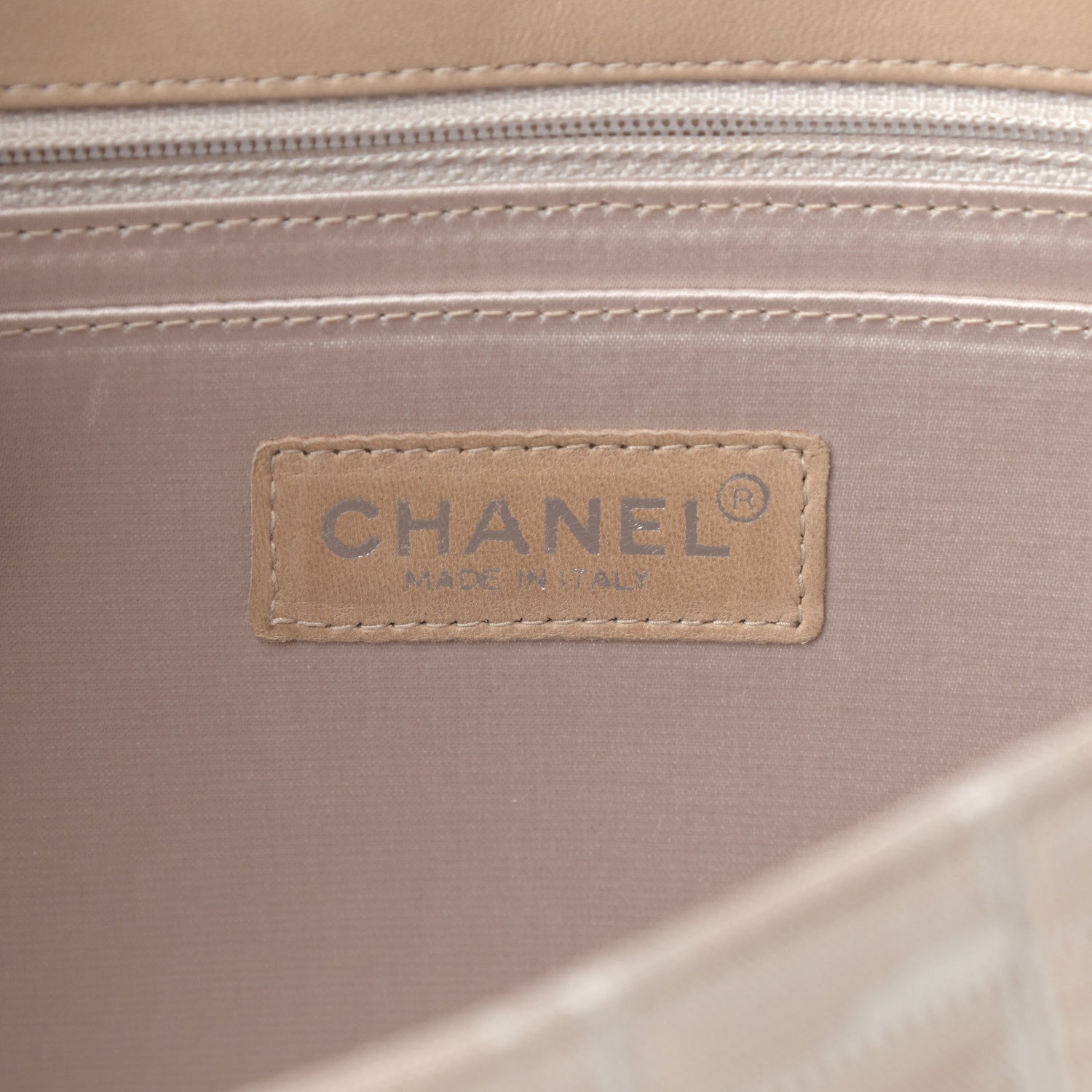 Chanel Nylon Medium Travel Flap Light Beige 6 of 13