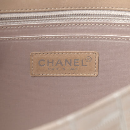 Chanel Nylon Medium Travel Flap Light Beige 6 of 13