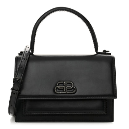 Balenciaga Box Calfskin Monochrome XS Sharp Top Handle Bag Black 1 of 13