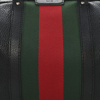 Gucci Calfskin Vintage Web Medium Boston Black 8 of 14