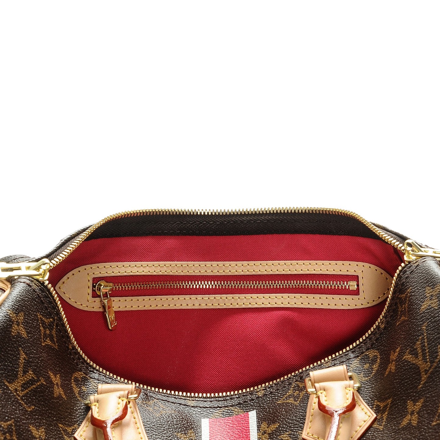 Monogram My LV Heritage Speedy Bandouliere 30 Fuchsia White