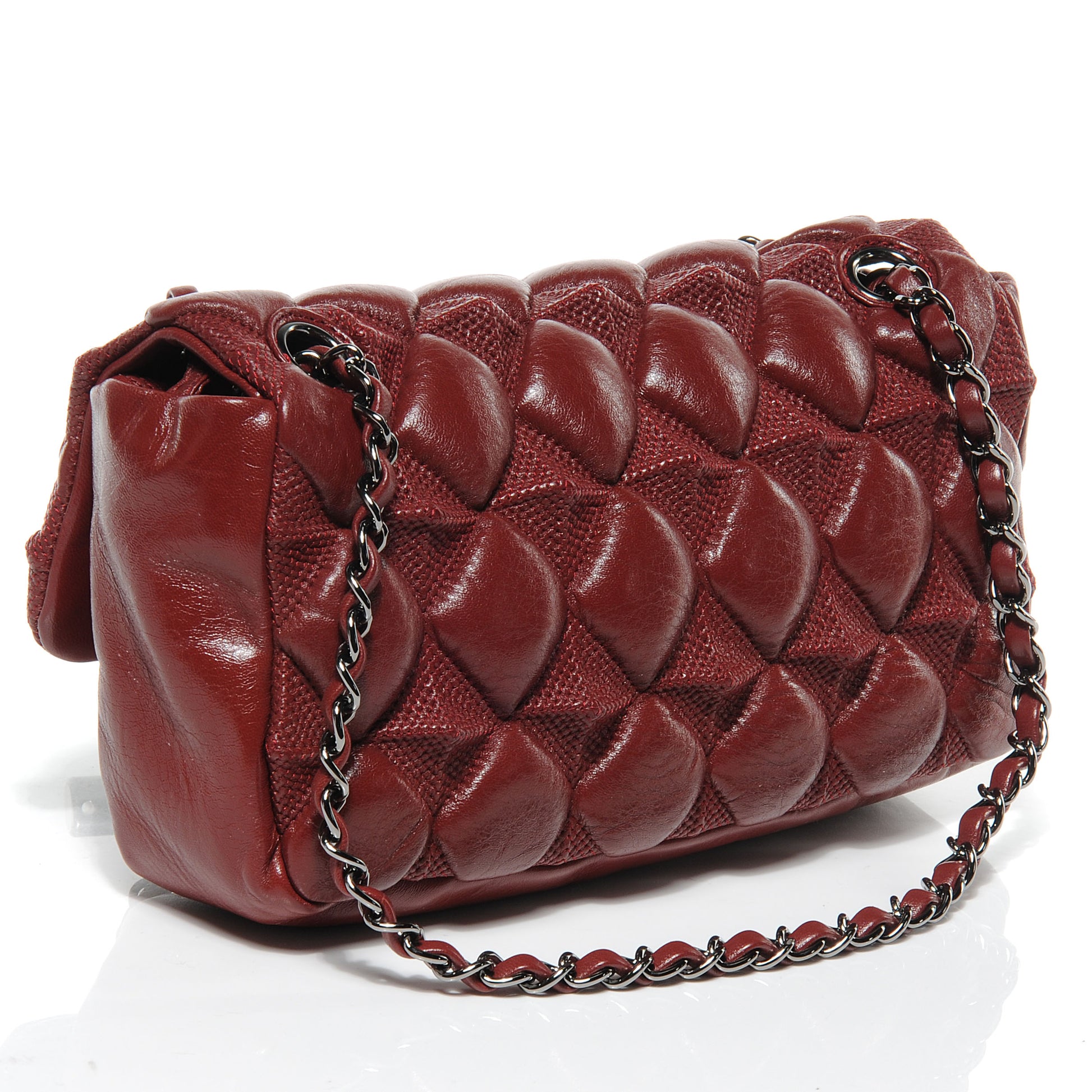 Chanel Lambskin Stravinsky Medium Flap Bordeaux 3 of 7