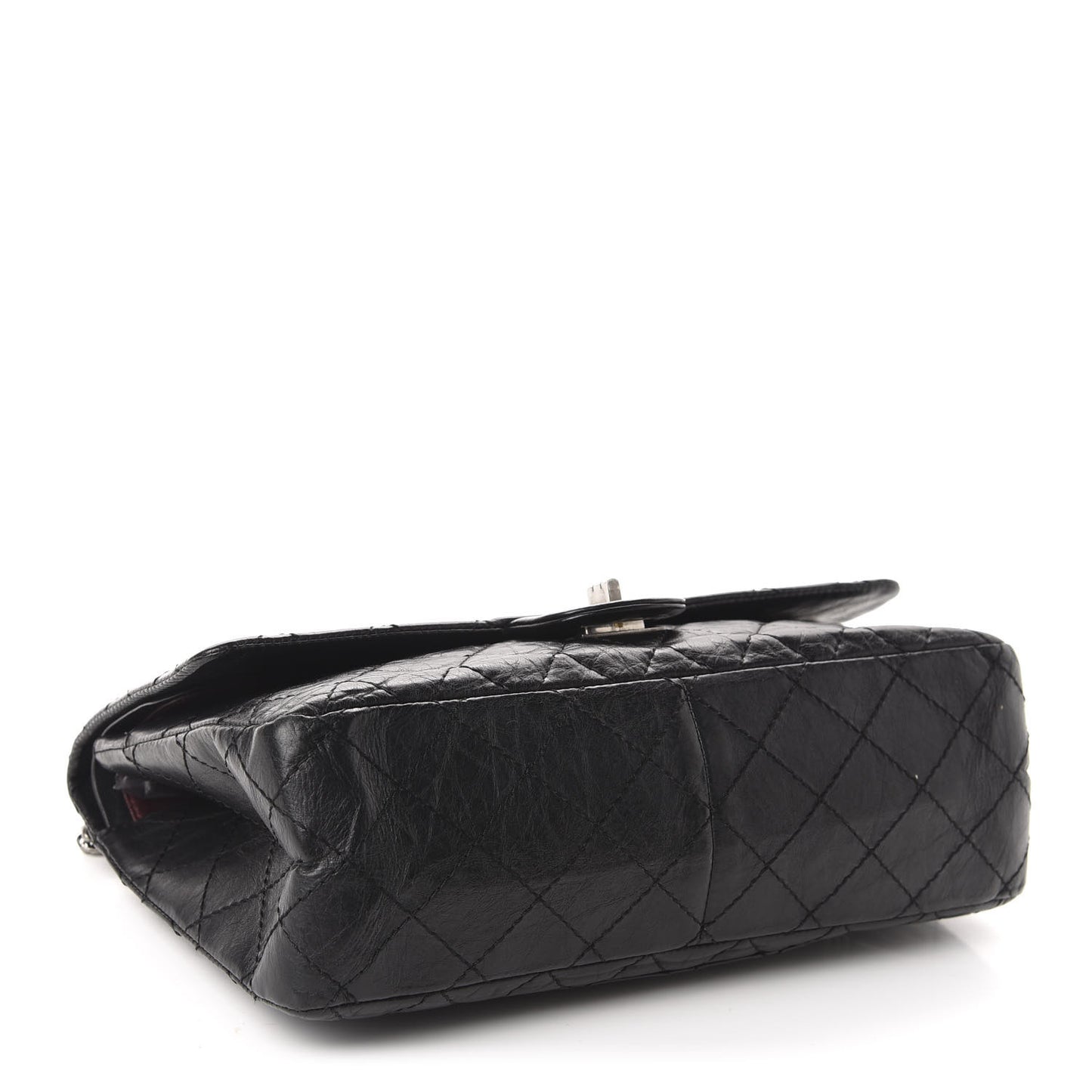 Aged Calfskin Quilted 2.55 Reissue 226 Flap Black