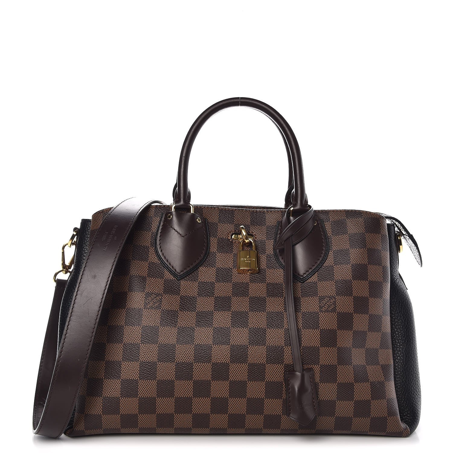 Louis Vuitton Cuir Taurillon Damier Ebene Normandy Black 1 of 9