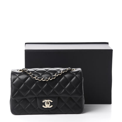 Chanel Lambskin Quilted Mini Rectangular Flap Black 11 of 11