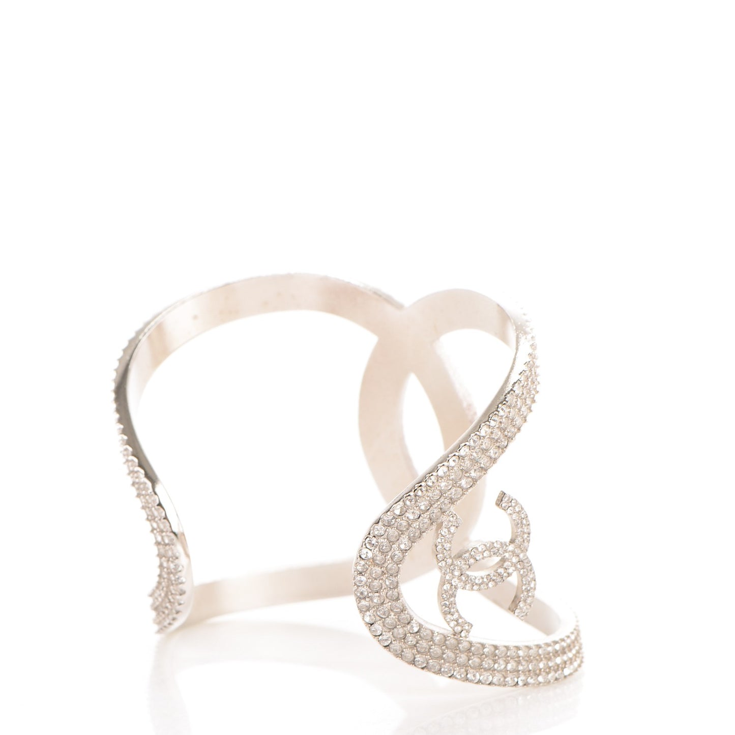 Crystal CC Cuff Silver