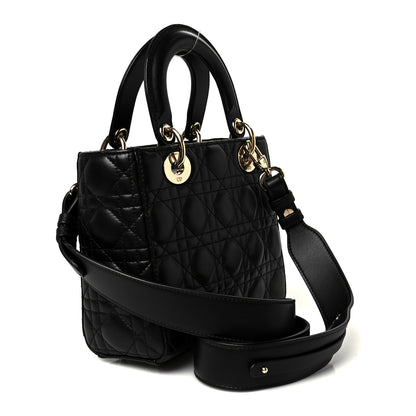 Christian Dior Lambskin Cannage Small My ABCDior Lady Dior Black 3 of 10