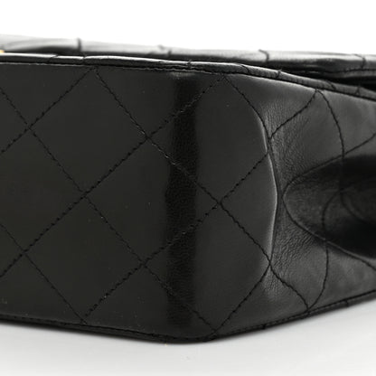 Chanel Lambskin Quilted Medium Double Flap Black 8 of 16