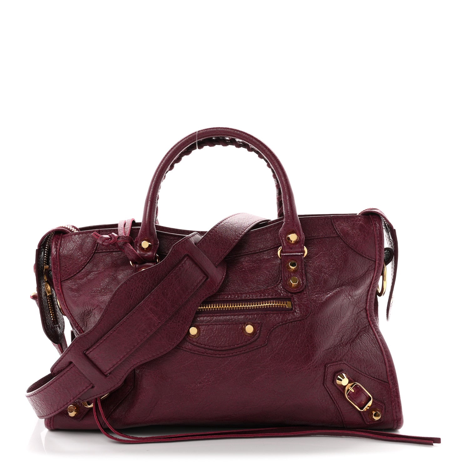 Balenciaga Agneau Classic Gold Hardware S City Violet Prune 1 of 11