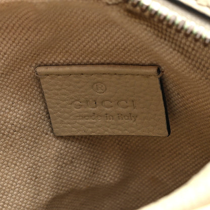 Gucci Grained Calfskin Mini Logo Messenger Bag White 6 of 10