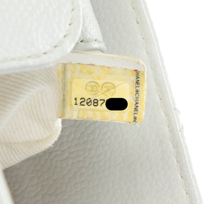 Chanel Caviar Quilted Petit Shopping Tote PST White 7 of 7