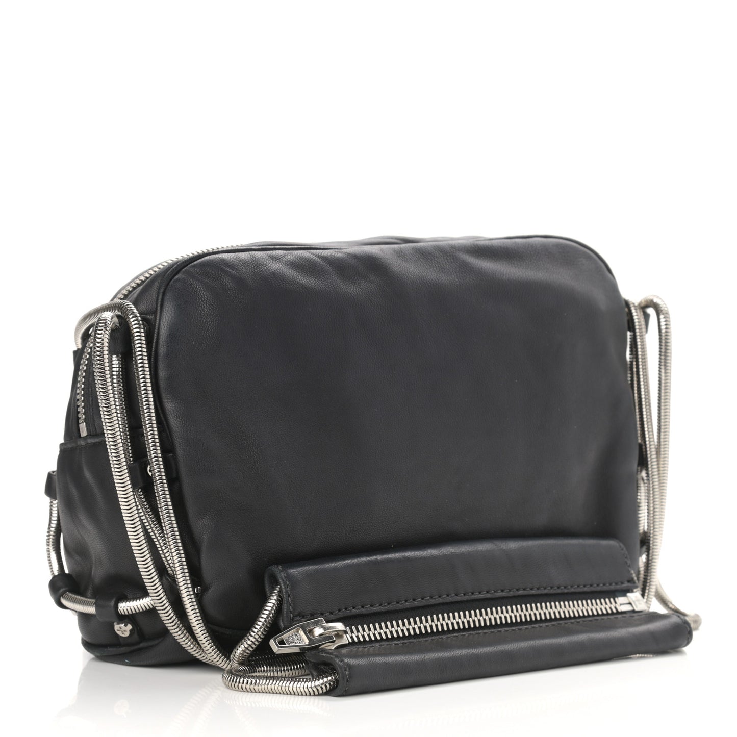 Washed Lambskin Brenda Chain Black