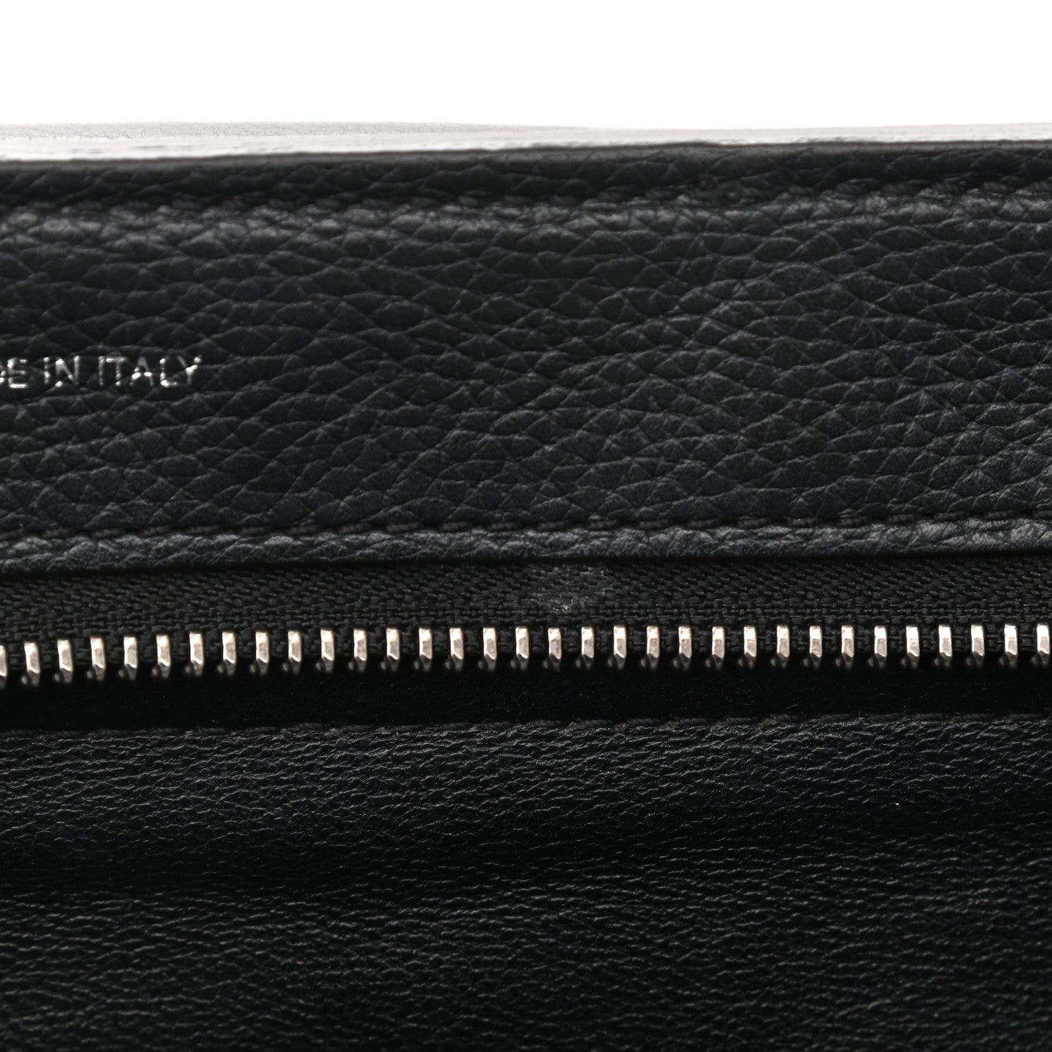 Celine Drummed Calfskin Suede Medium Trapeze Black 7 of 12