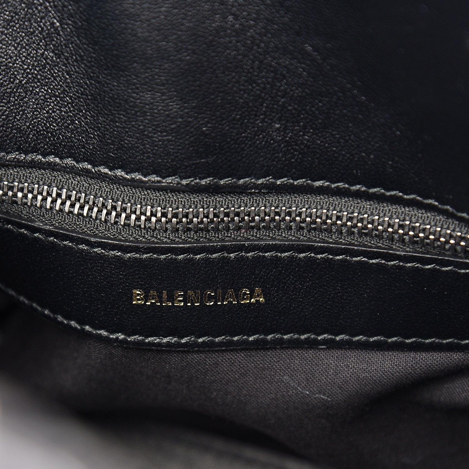 Balenciaga Metallic Calfskin Crocodile Embossed S Ville Top Handle Bag Grey 5 of 8