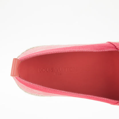 Louis Vuitton Canvas Blue Shore Espadrille Flats 37.5 Corail 7 of 7