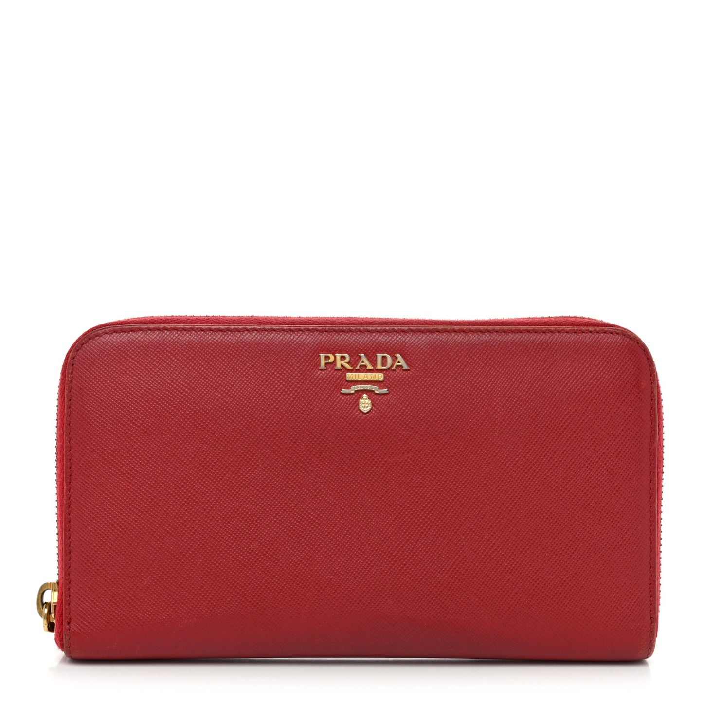 Saffiano Metal Zip Around Wallet Peonia