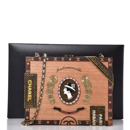 Chanel Wood Havana By Night Cigar Box Minaudiere Brown 7 of 7